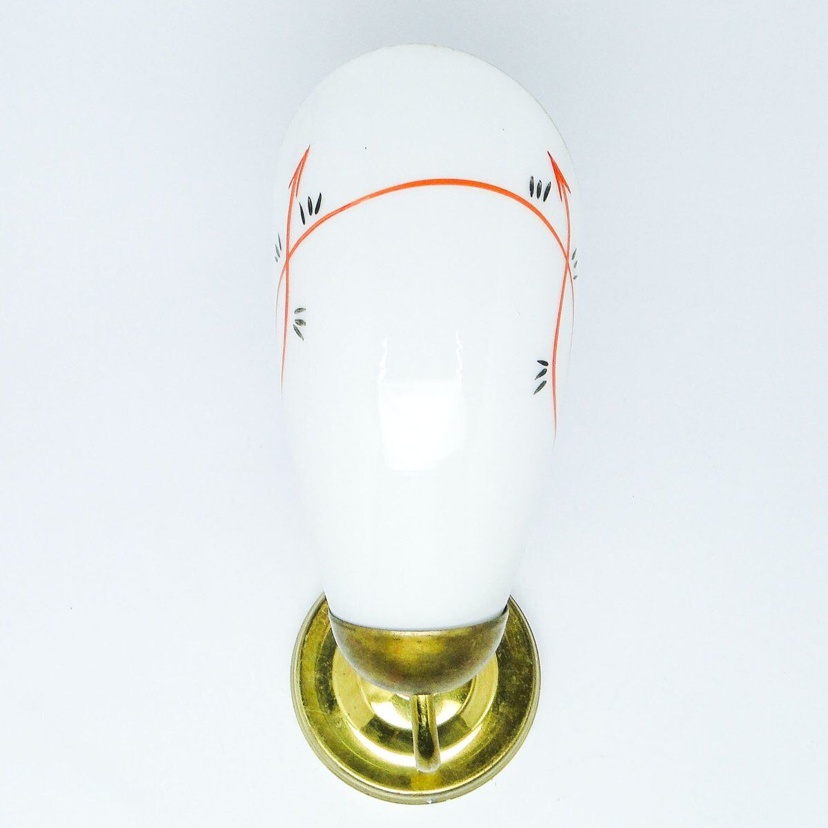 Glass wall lamp, Poland, 1950s