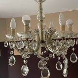 Lustre ancien pampilles  5 branches murano