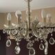 Antique Murano 5-branch tassel chandelier
