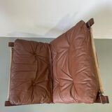 Vintage leather lounge chair Ingmar Relling