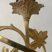 Chandelier en bronze doré, fin XIXème