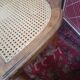 Louis XVI style medallion chairs, canned seat and back