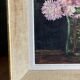 Oil on panel by r fescheux still life bouquet of flowers