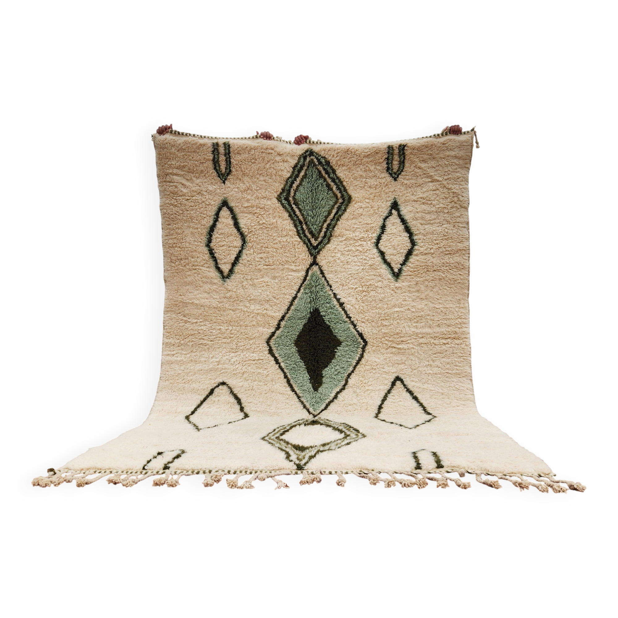 Authentic Beni Ouarain Rug 300x202 cm – Unbleached Wool