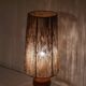 Swedish lamp in turned wood and rope, 1960