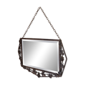 Miroir en fer Art Déco français, années 1930