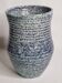 Speckled blue glazed stoneware vase – signed Accolay – 20 cm