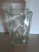 Vase rectangulaire brique de verre vintage