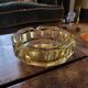 Amber glass ashtray – 1960s–70s