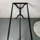 Marble and wrought iron bistro table