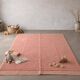 Handmade Berber rug with pink patterns, size 1.5/2.5 m.
