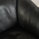 DS-47 two-seater sofa by de Sede, 1970s, black nappa leather
