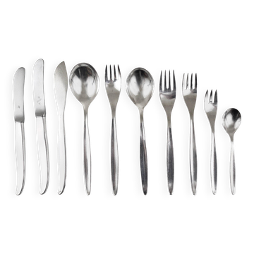 Service complet de couverts argentés WMF Stockholm, Kurt Mayer, Allemagne, années 1960