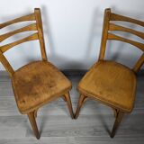 Pair of Baumann bistro chairs