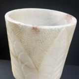 Italian brutalist lamp in alabaster from the 70s.