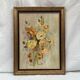 Painting oil on isorel signed "bouquet of roses"