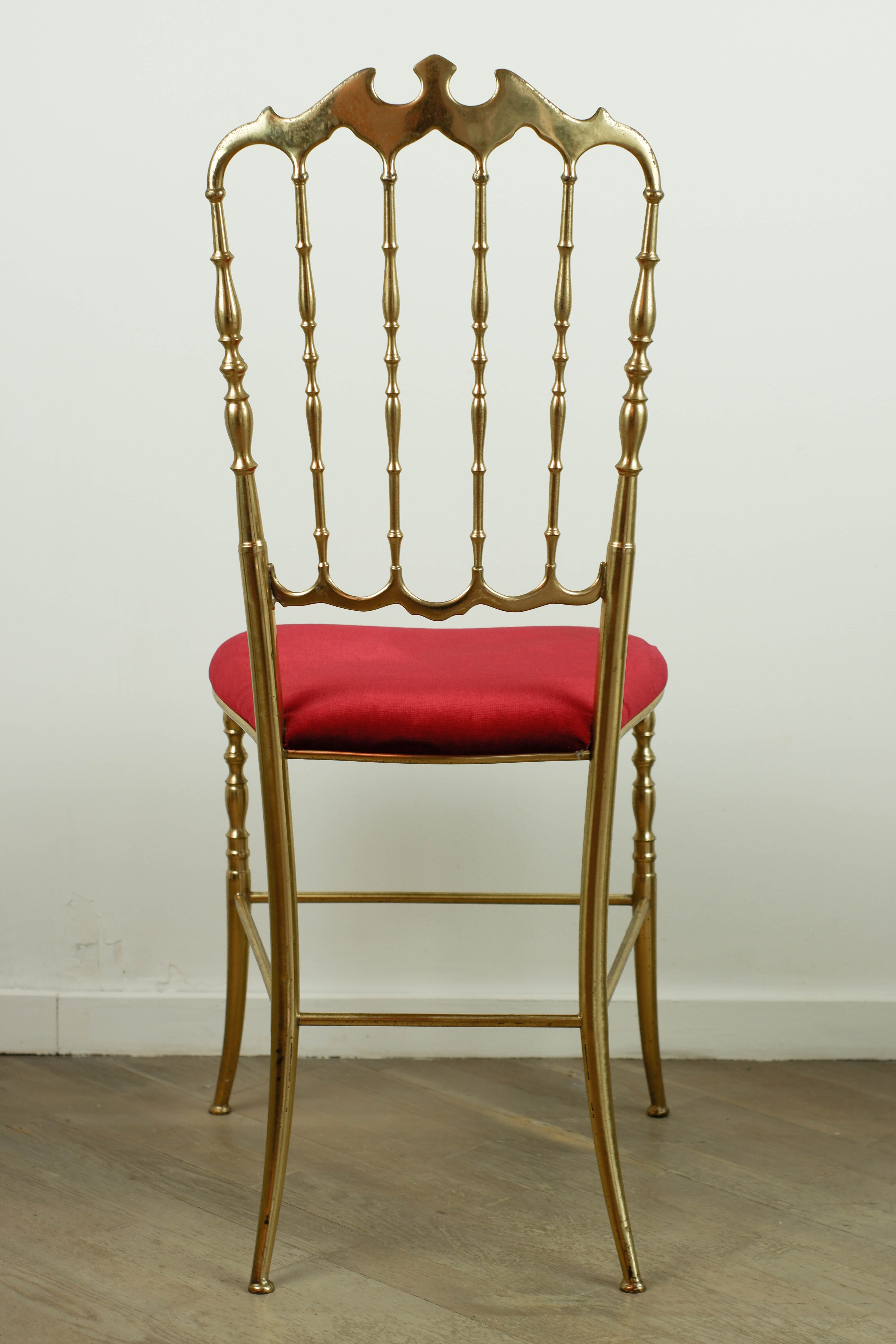 Chiavari brass chair