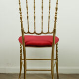 Chiavari brass chair