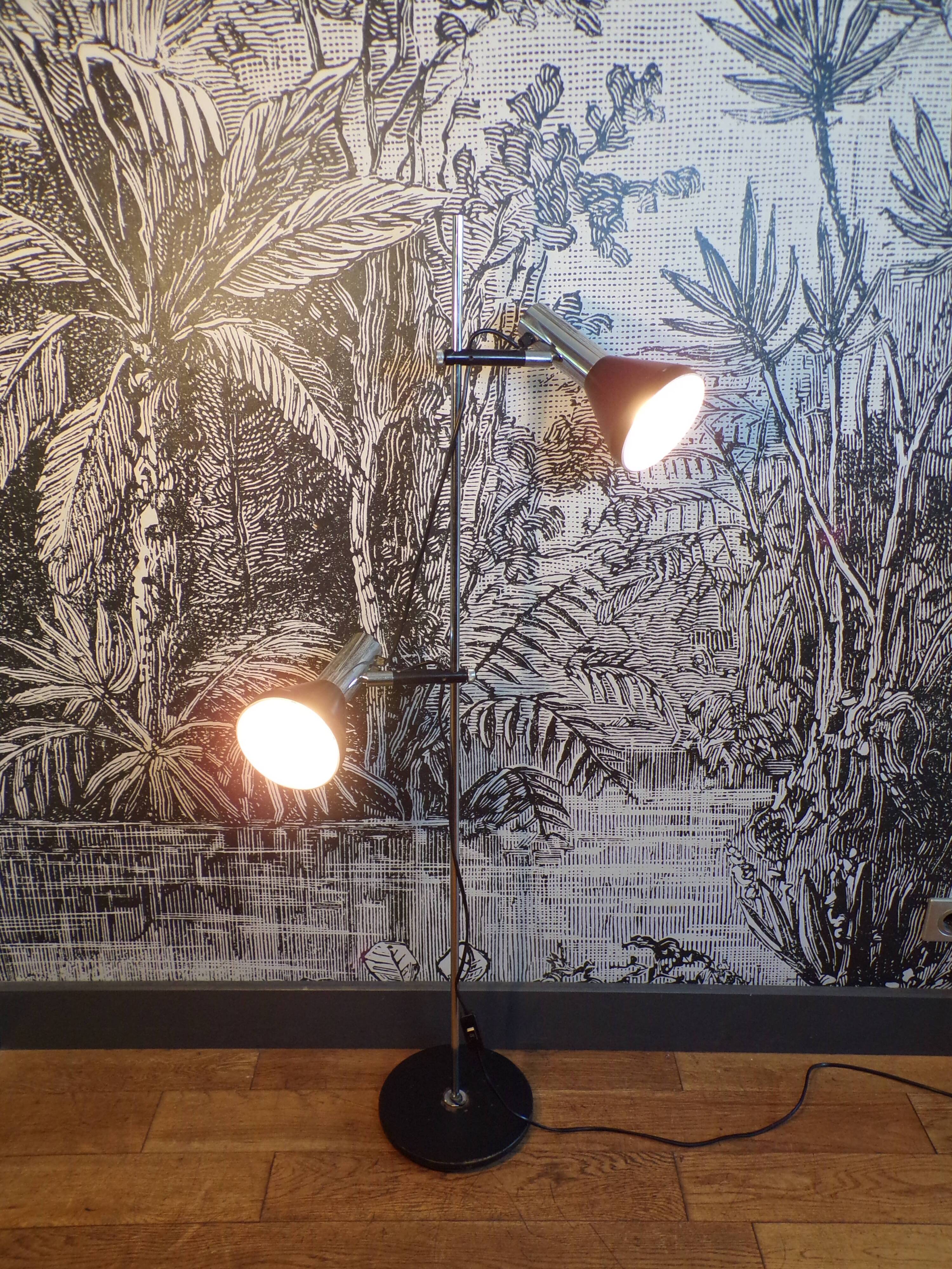 Fischer 2-light floor lamp 1970