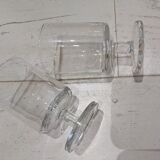 Stemmed glasses 70s crystal water