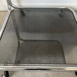 Space Age Side Coffee Table on Casters