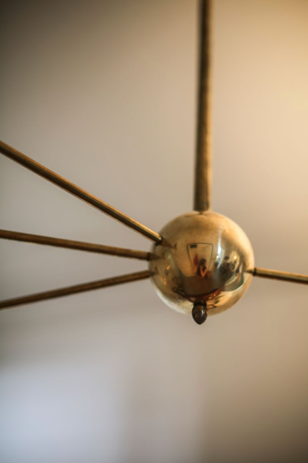 Mid-century italian asymmetrical ceiling lamp