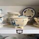 Gien ironstone soup tureen in blue, "Birds" service circa 1870.