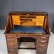 American roll-top desk, solid oak, Czechoslovakia, 1930s