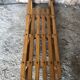 Ancienne luge en bois & lames metal vintage #a355