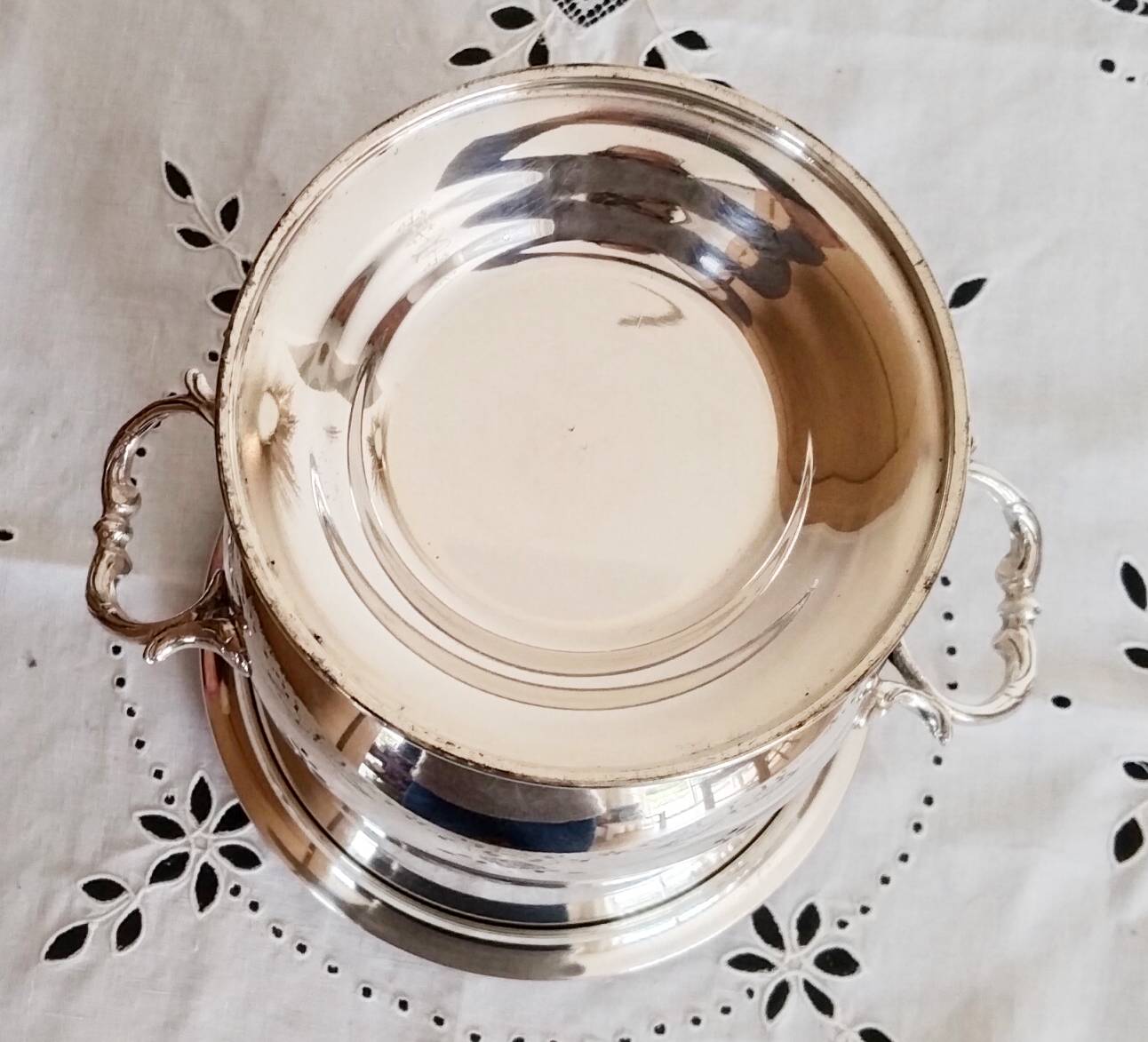 Medici Champagne Bucket in Silver Metal