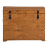 Coffre ancien en bois massif (c.1920)