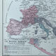 Original map of Italy - 37x27cm - 1908