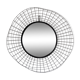 Designer wrought iron mirror - large format