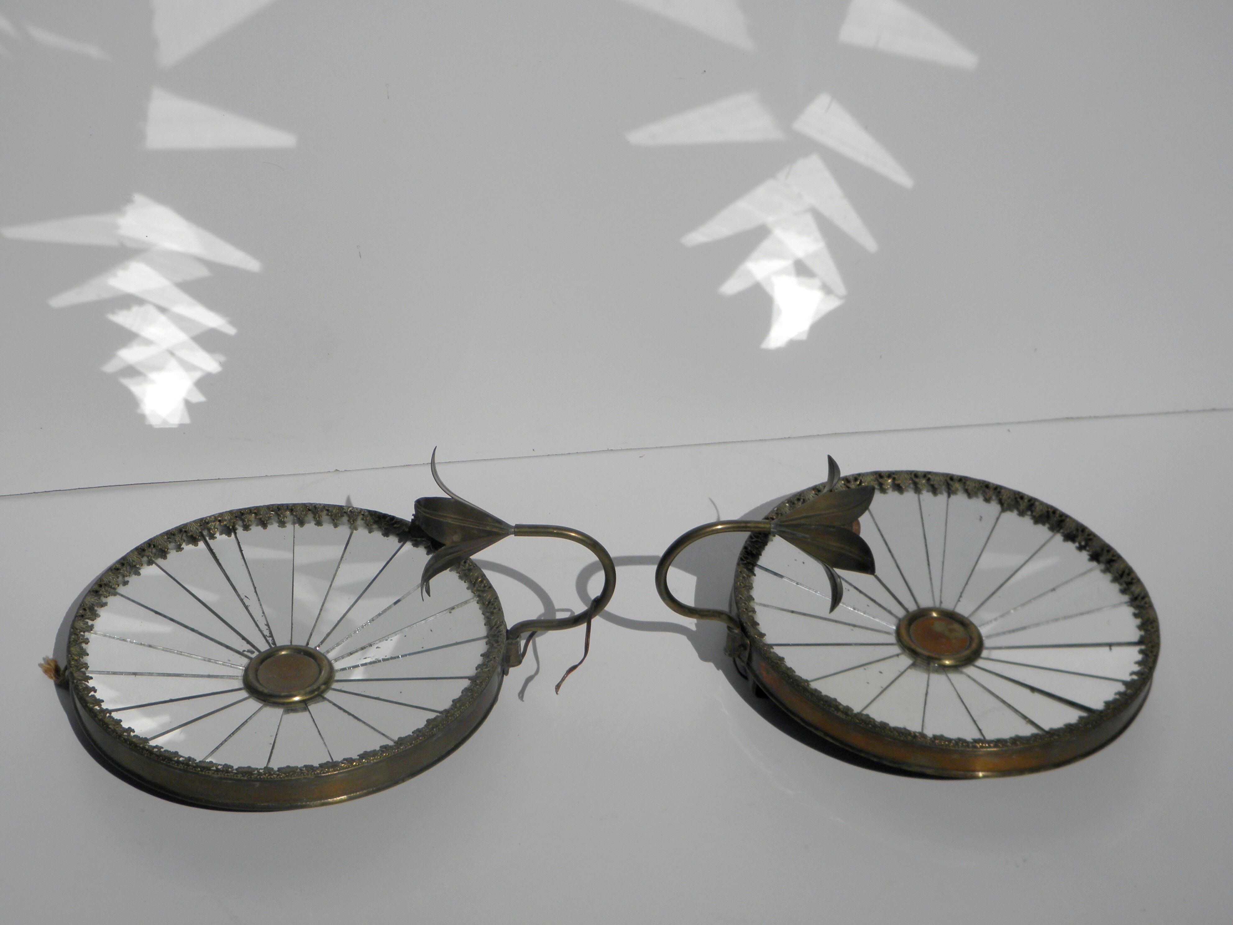 Pair of mirror sconces 19th