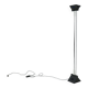 Italian Postmodern Lucite and Steel Uplighter Floor Lamp 1980s