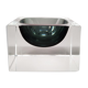 1960s stunning grey ashtray or catchall by flavio poli for seguso. made in italy