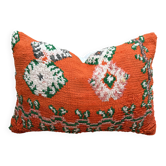 Housse de coussin Kilim berbère vintage : Coussin en laine marocaine
