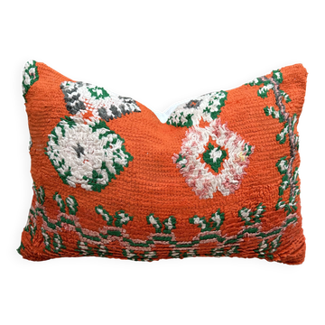 Vintage Berber Kilim cushion cover: Moroccan wool cushion