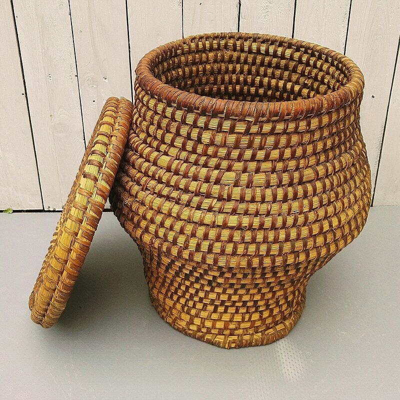 Pan box basket bramble and straw popular art