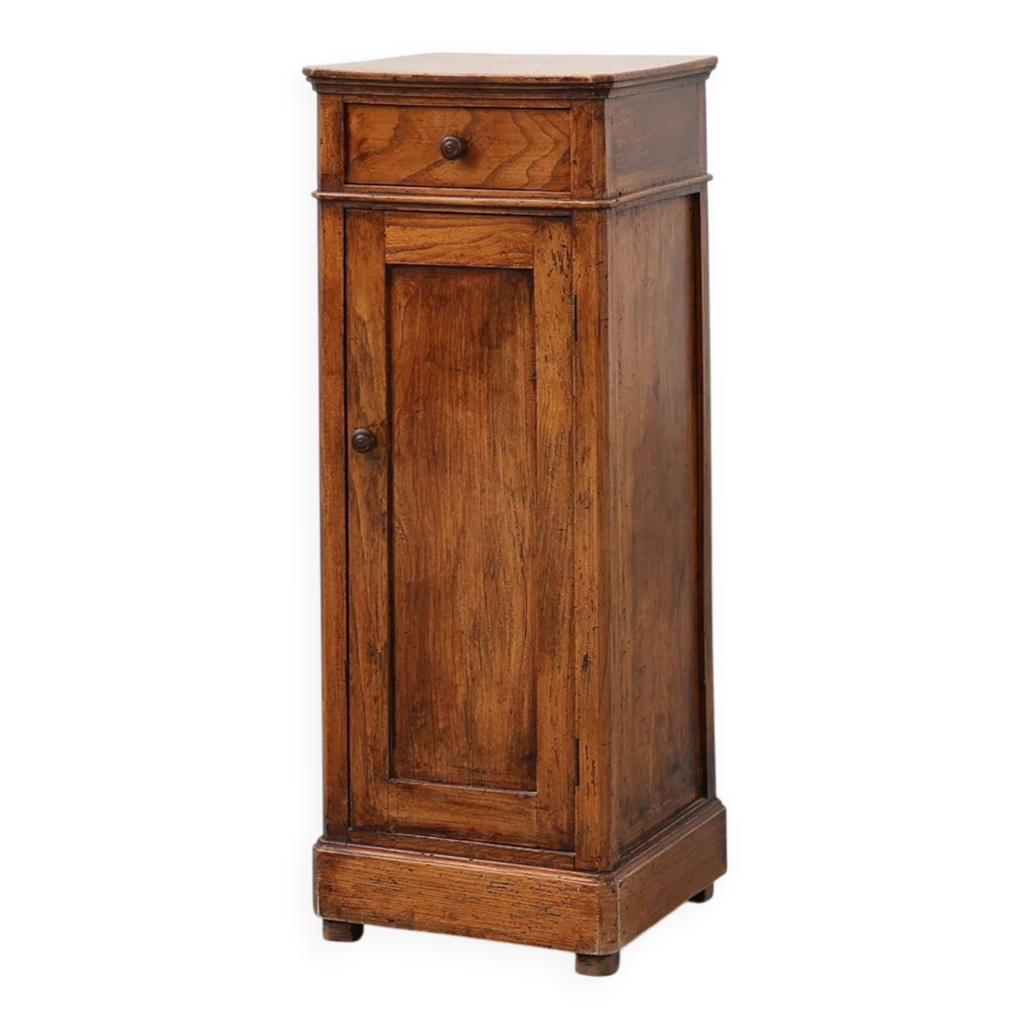 Art Deco walnut bedside cabinet, Belgium, 1920s