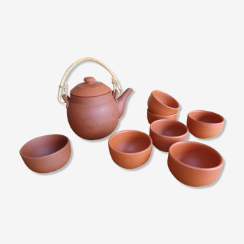 Terracotta tea set