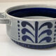 Small ear bowl Boch vintage blue and grey