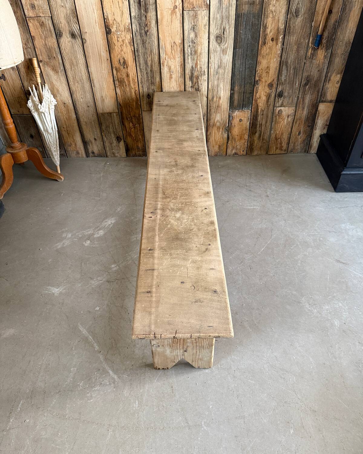 Pair of vintage farmhouse benches (refurbished)
