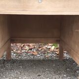 Administrative office 6 drawers 2 shelves old raw wood