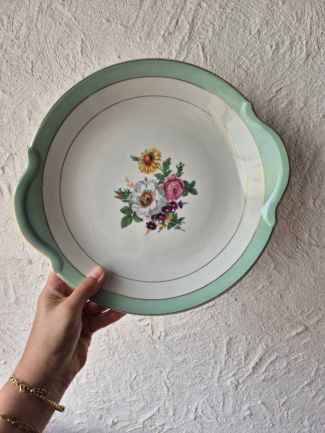 Vintage round serving dish