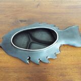 Aperitif dish with fish-shaped compartments