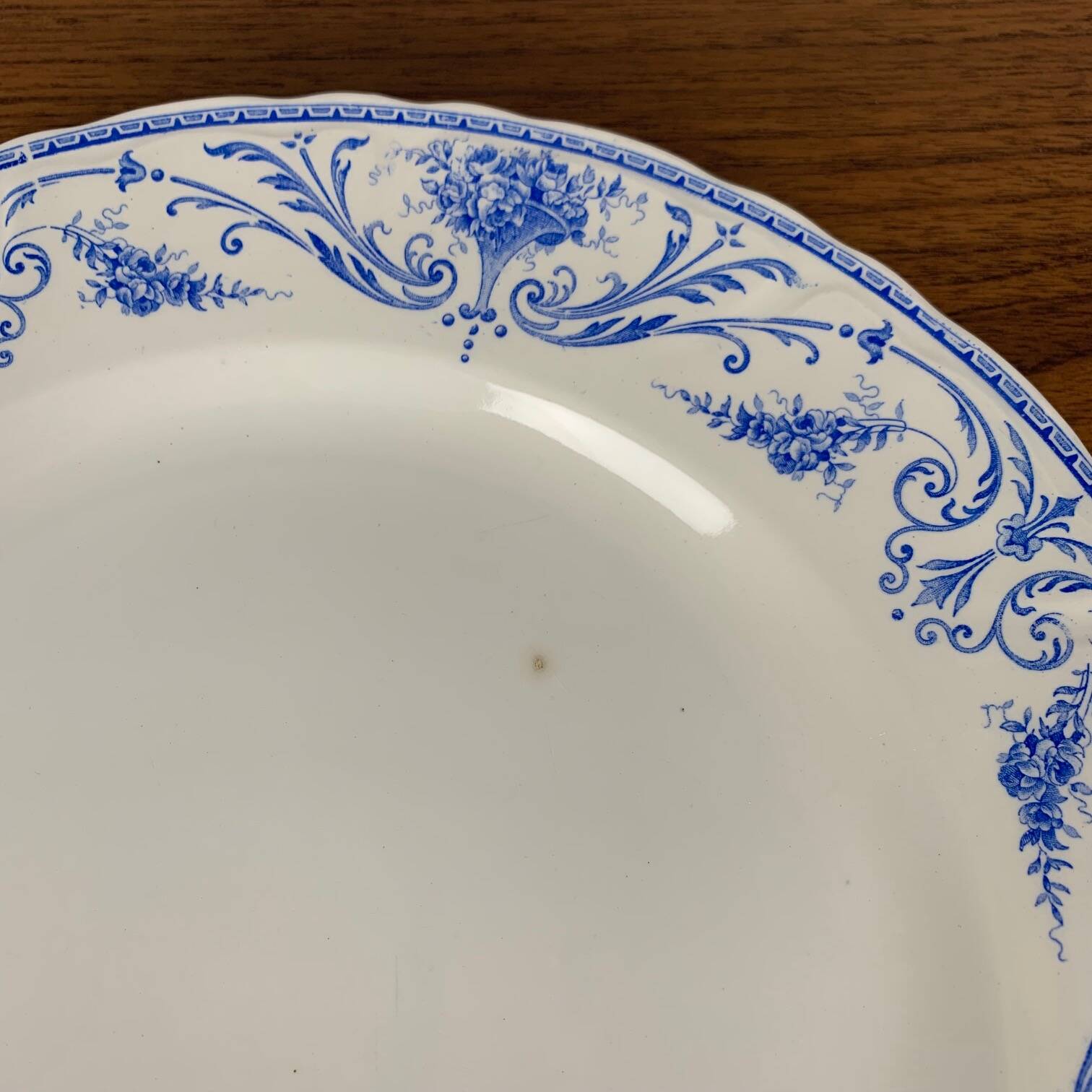Antique Louis XVI cake dish, BFK, Belgium
