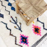 Handmade moroccan berber carpet 215 x 78 cm