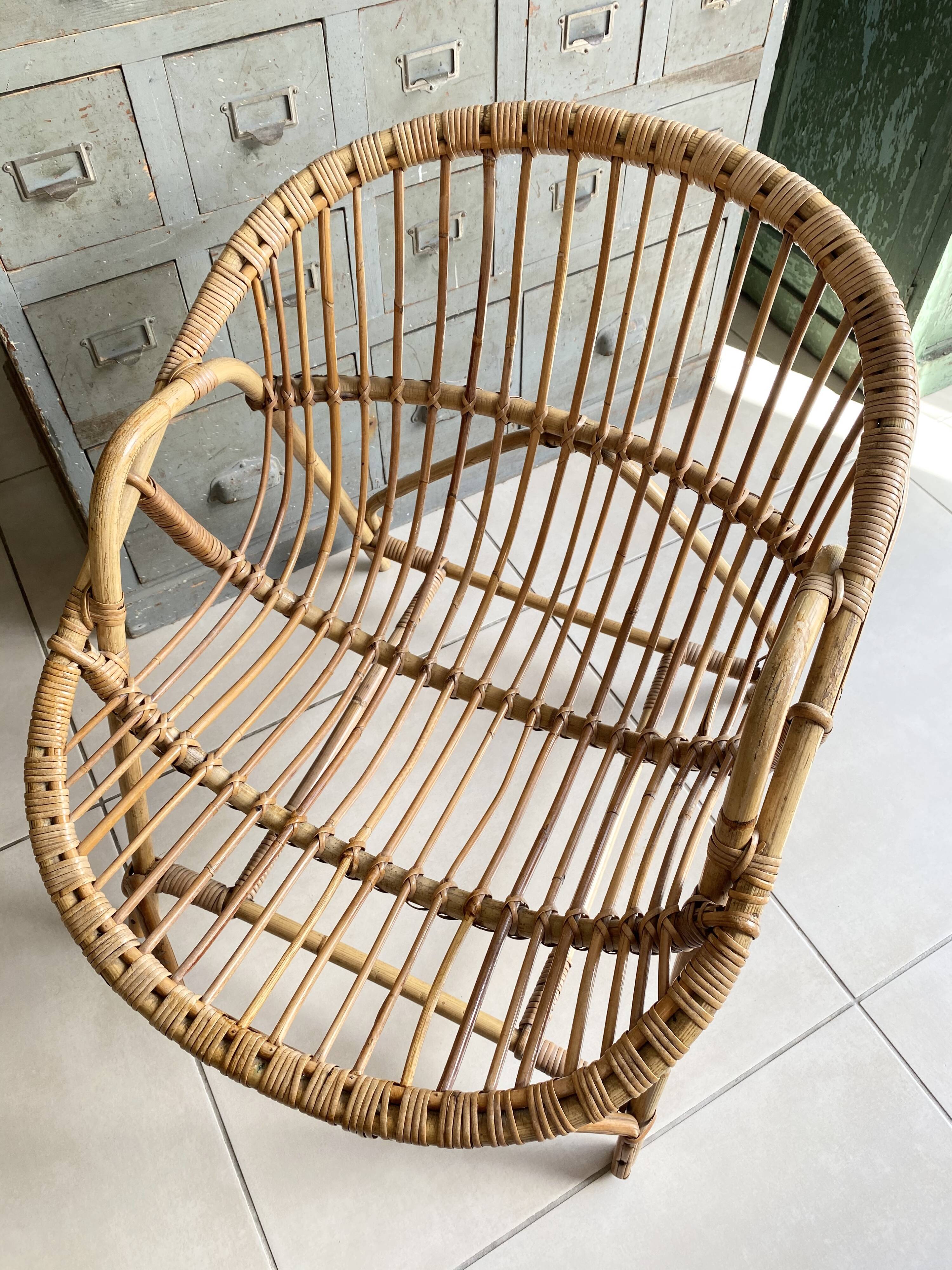 Vintage rattan chair