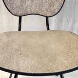 Vintage metal and leatherette chair - 1950s